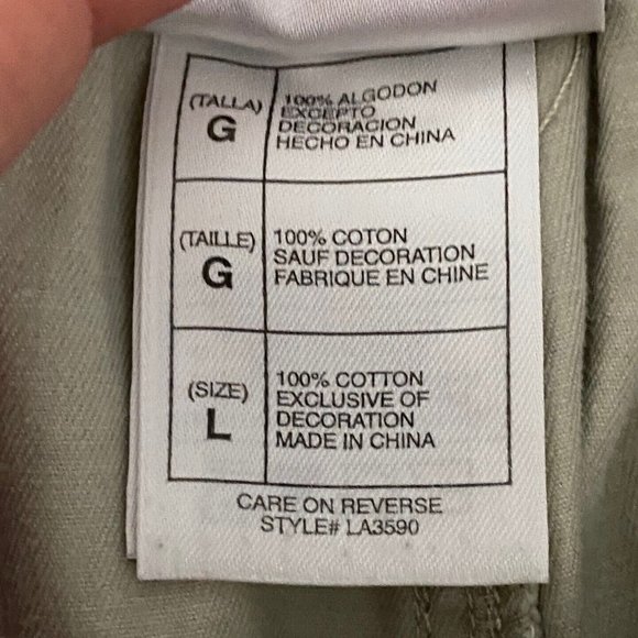 Mickey Mouse Disney Store Cargo Shorts Mens Large Beige Elastic Waist - Picture 8 of 10